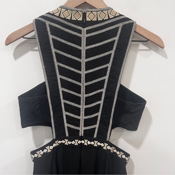 BCBGMaxAzria Adelia Cutout Embellished Midi Dress Size 2 - Picture 7 of 10
